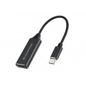 Conceptronic ABBY03B adaptador de cable de vídeo HDMI tipo A (Estándar) USB Tipo C Negro