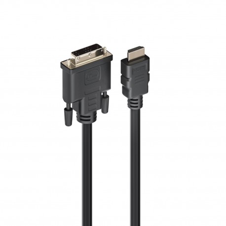 Ewent EC1350 adaptador de cable de vídeo 2 m HDMI tipo A (Estándar) DVI-D Negro