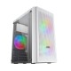 Mars Gaming MC300W Caja PC Micro ATX Cristal Templado 3xVentilador FRGB Blanco