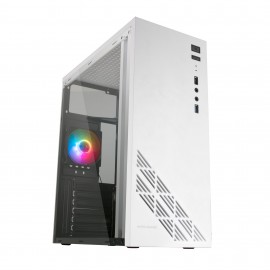 Mars Gaming MC100W Caja PC ATX Ventilador 90mm FRGB Convect-Cool Blanco