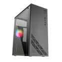 Mars Gaming MC100 Caja PC ATX Ventilador 90mm FRGB Convect-Cool Negro