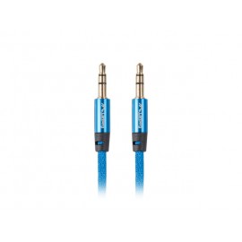 Lanberg CA-MJMJ-10CU-0030-BL cable de audio 3 m 3,5mm Azul