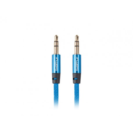 Lanberg CA-MJMJ-10CU-0030-BL cable de audio 3 m 3,5mm Azul