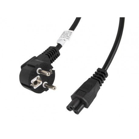 Lanberg CA-C5CA-11CC-003-BK cable de transmisión Negro 3 m C5 acoplador CEE7/7