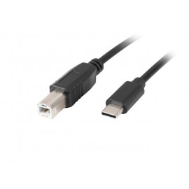 Lanberg CA-USBA-14CC-0018-BK cable USB 1,8 m USB 2.0 USB B USB C Negro