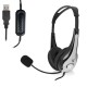 Ewent EW3565 auricular y casco Auriculares Diadema USB tipo A Negro, Blanco