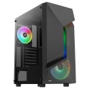 Aerocool SCAPEBKV3 Caja Gaming ATX Frontal RGB LED Cristal Templado 3xVentiladores ARGB Negro