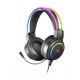 Mars Gaming MHRGB, Cascos Gaming RGB + Micro Flexible, Negro