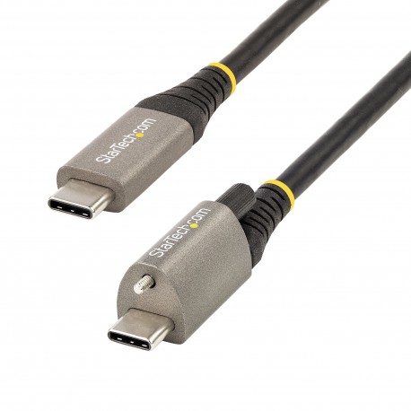 StarTech.com Cable de 1m USB-C con Tornillo Superior de Fijación -10Gbps