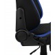 Aerocool CROWNBB Azul, Silla Gaming Ergonómica, Cojines Ajustables, Cuero Sintético Premium