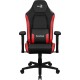 Aerocool CROWNBR Rojo, Silla Gaming Ergonómica, Cojines Ajustables, Cuero Sintético Premium