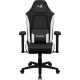 Aerocool CROWNBW Blanco, Silla Gaming Ergonómica, Cojines Ajustables, Cuero Sintético Premium