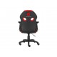 Conceptronic EYOTA06R silla para videojuegos Silla para videojuegos de PC Asiento acolchado Negro, Rojo