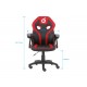 Conceptronic EYOTA06R silla para videojuegos Silla para videojuegos de PC Asiento acolchado Negro, Rojo