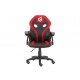 Conceptronic EYOTA06R silla para videojuegos Silla para videojuegos de PC Asiento acolchado Negro, Rojo