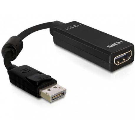 DELOCK Adaptador Displayport M a HDMI H Negro