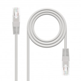 Nanocable Cable de red latiguillo RJ45 Cat.6 UTP AWG24, Gris, 1.5m - 10.20.0401-l150