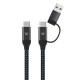 Ewent EW9918 cable USB 1 m USB 3.2 Gen 1 (3.1 Gen 1) USB C Negro