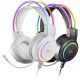 Mars Gaming MHRGBW Auriculares Chroma RGB Flow Micrófono Sonido Espacial Blanco