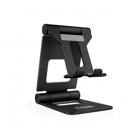 TooQ Soporte de sobremesa ajustable para teléfono / tablet hasta 10”, Negro - PH-KEOPS-NOCHE