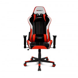 DRIFT DR175 Silla para videojuegos universal Asiento acolchado Negro, Rojo, Blanco