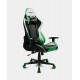 DRIFT DR175 Silla para videojuegos universal Asiento acolchado Negro, Verde, Blanco