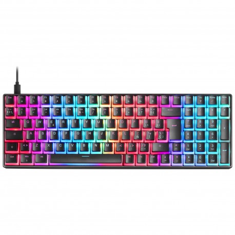 Mars Gaming MKULTRA Teclado Mecánico Negro RGB Compacto 96% Switch Outemu SQ Azul Español - MKULTRABES