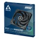 ARCTIC P12 Slim PWM PST Carcasa del ordenador Ventilador 12 cm Negro 1 pieza(s) - ACFAN00187A