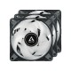 ARCTIC P12 PWM PST A-RGB 0dB Carcasa del ordenador Ventilador 12 cm Negro, Blanco 3 pieza(s) - ACFAN00232A