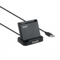 TooQ Lector de Tarjetas Inteligentes DNIe VISION USB 2.0, Negro - TQR-220B