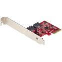 StarTech.com Tarjeta PCIe SATA - Tarjeta PCI Express Controladora de 2 Puertos SATA