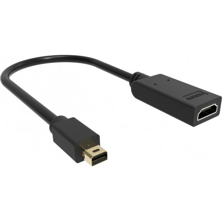 Vision TC-MDPHDMI/BL adaptador de cable de vídeo Mini DisplayPort HDMI tipo A (Estándar) Negro