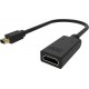 Vision TC-MDPHDMI/BL adaptador de cable de vídeo Mini DisplayPort HDMI tipo A (Estándar) Negro