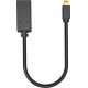 Vision TC-MDPHDMI/BL adaptador de cable de vídeo Mini DisplayPort HDMI tipo A (Estándar) Negro