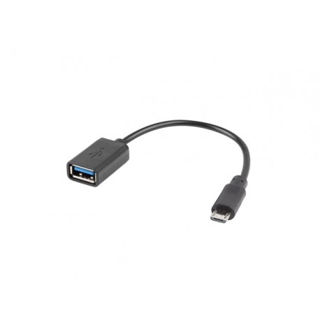 Lanberg AD-OTG-UM-01 cable USB 0,15 m USB 2.0 Micro-USB A USB A Negro - ad-otg-um-01