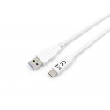 Equip 128364 cable USB 1 m USB 3.2 Gen 1 (3.1 Gen 1) USB A USB C Blanco