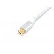 Equip 128356 cable USB 1 m USB 3.2 Gen 2 (3.1 Gen 2) USB C Plata, Blanco