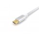 Equip 128356 cable USB 1 m USB 3.2 Gen 2 (3.1 Gen 2) USB C Plata, Blanco