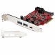 StarTech.com Tarjeta PCIe de 5 Puertos USB -Tarjeta PCI Express USB 3.1