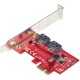 StarTech.com 2P6G-PCIE-SATA-CARD tarjeta y adaptador de interfaz Interno