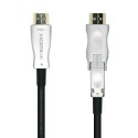 AISENS Cable HDMI V2.0 AOC Desmontable Premium Alta Velocidad / HEC 4k@60Hz 4:4:4 18Gbps, A/M-D/A/M, Negro, 50m - A148-0514