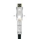 AISENS Cable HDMI V2.0 AOC Desmontable Premium Alta Velocidad / HEC 4k@60Hz 4:4:4 18Gbps, A/M-D/A/M, Negro, 50m - A148-0514