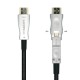 AISENS Cable HDMI V2.0 AOC Desmontable Premium Alta Velocidad / HEC 4k@60Hz 4:4:4 18Gbps, A/M-D/A/M, Negro, 50m - A148-0514