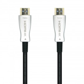 AISENS Cable HDMI V2.0 AOC Premium Alta Velocidad / HEC 4k@60Hz 18Gbps, A/M-A/M, Negro, 15m - A148-0377