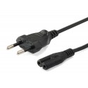 Equip 112161 cable de transmisión Negro 3 m Enchufe tipo C C7 acoplador