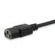 Equip 112121 cable de transmisión Negro 3 m Enchufe tipo F C13 acoplador