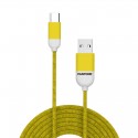 Celly PT-TC001-5Y cable USB 1,5 m USB 2.0 USB A USB C Amarillo