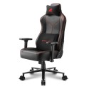 Sharkoon SGS30 Silla para videojuegos universal Asiento acolchado tapizado Negro, Rojo - 4044951034796