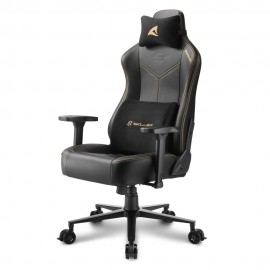 Sharkoon SGS30 Silla para videojuegos universal Asiento acolchado tapizado Beige, Negro - 4044951034789