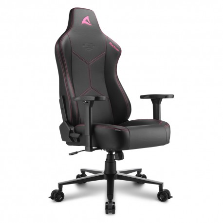 Sharkoon SGS30 Silla para videojuegos universal Asiento acolchado tapizado Negro, Rosa - 4044951034819